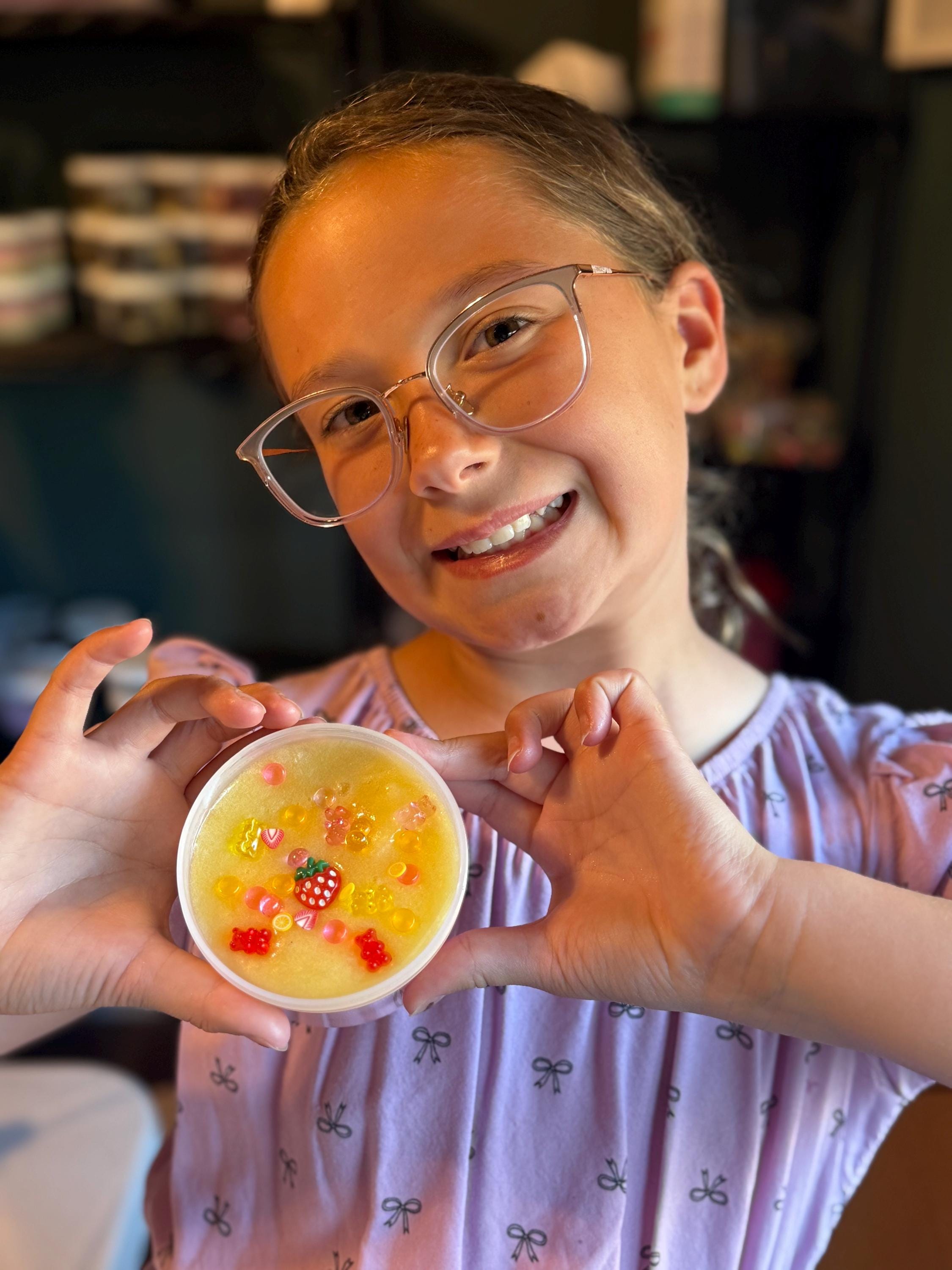 Lemon-Beary Swirl Pop Slime